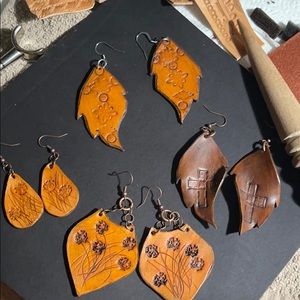 Bundle of handcrafted earrings